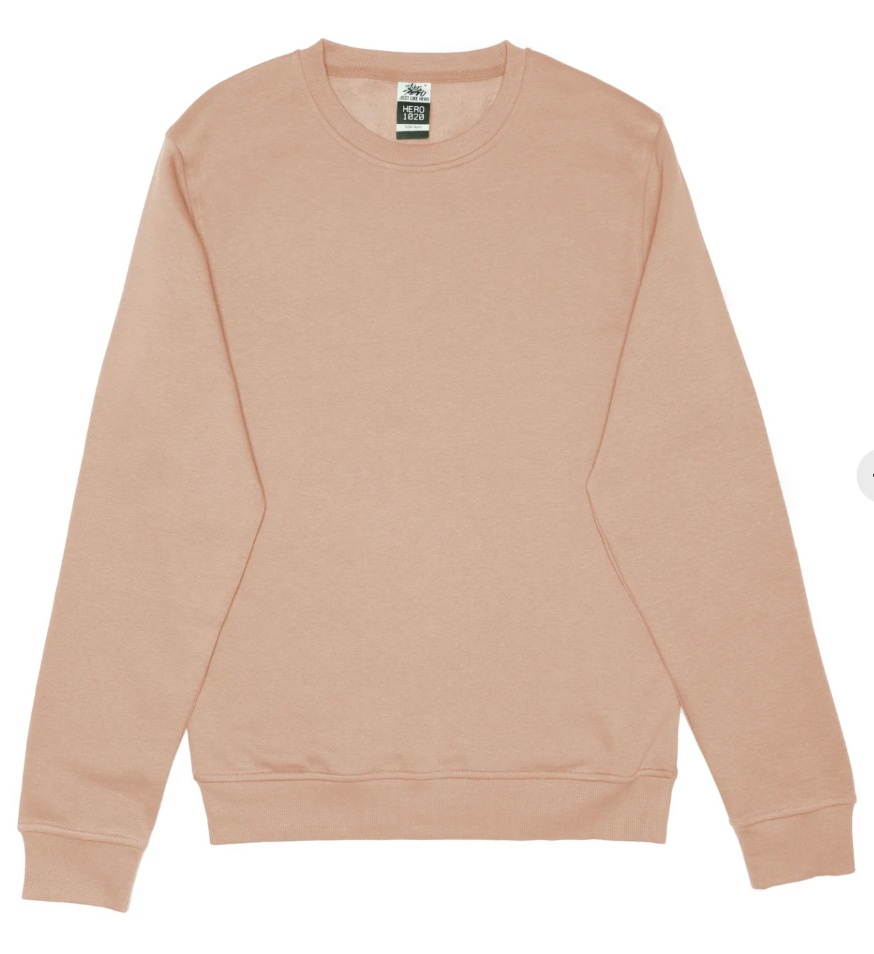 Peach Crewneck - "No Throat Punching Today"