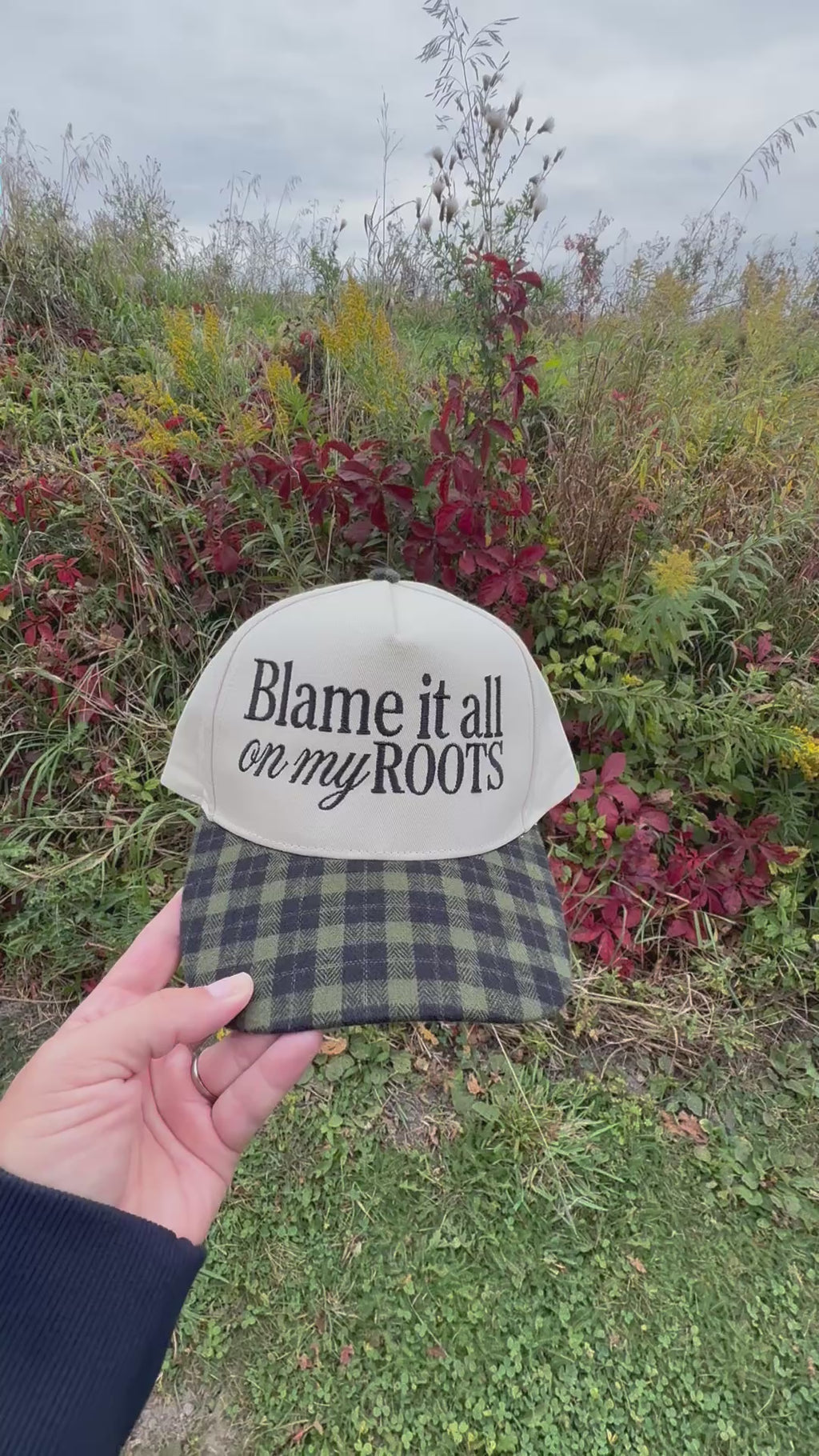 Green Plaid / Beige Hat - CUSTOMIZE ME!