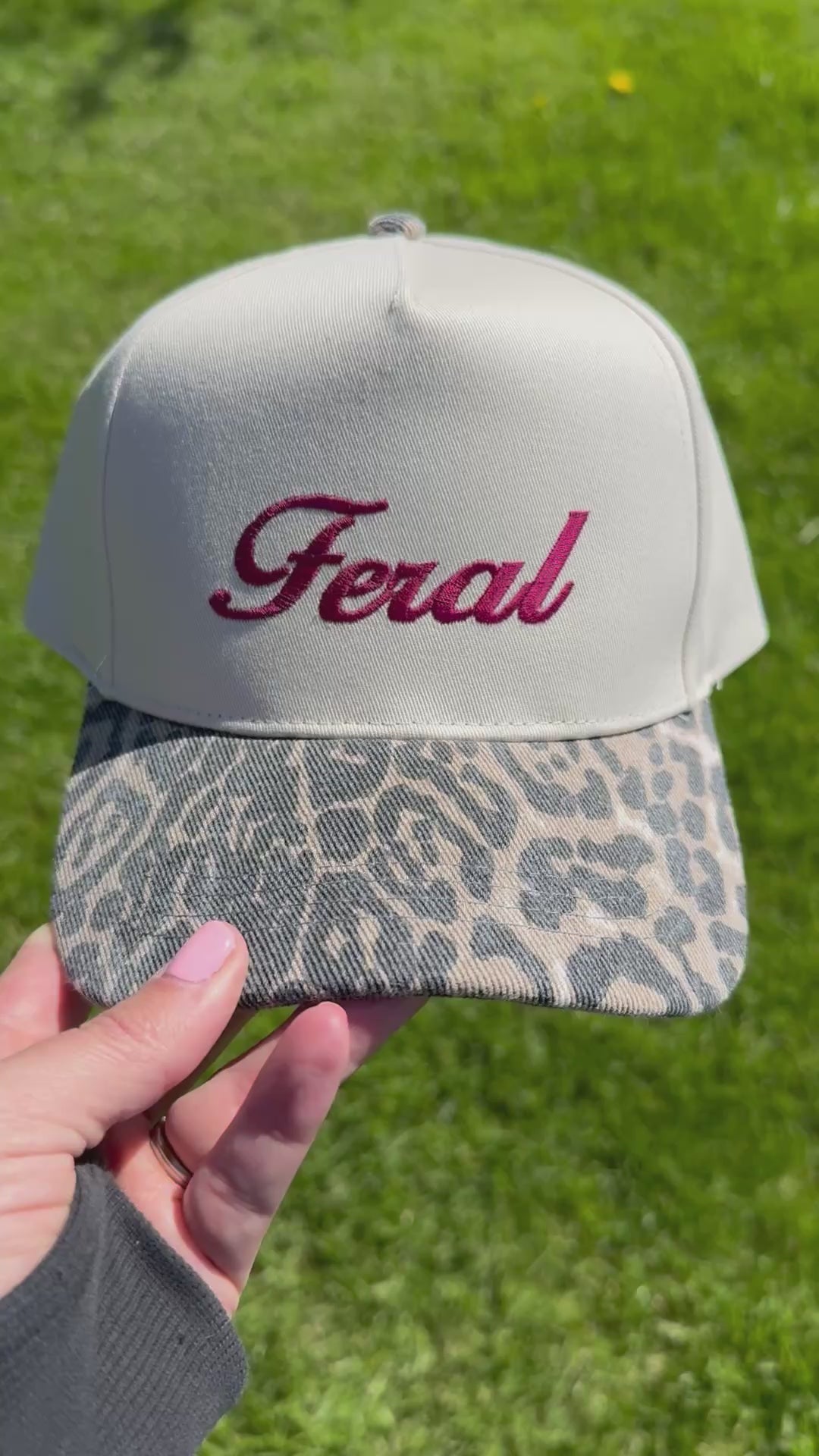 Leopard Print Brim Hat - CUSTOMIZE ME!